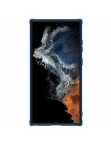 Nillkin Textured S Fodral till Samsung Galaxy S22 Ultra pansarskal med kamerafodral blå
