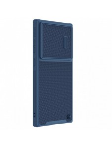 Nillkin Textured S Fodral till Samsung Galaxy S22 Ultra pansarskal med kamerafodral blå