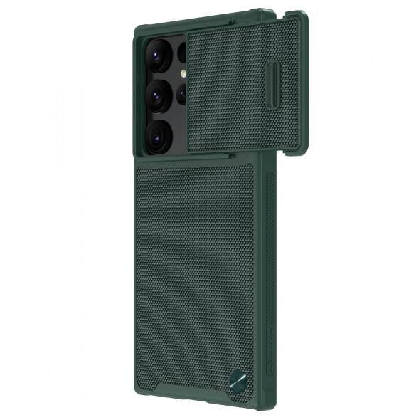 Nillkin Textured S Fodral till Samsung Galaxy S22 Ultra pansarskal med kamerafodral grönt