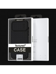 Nillkin Textured S Fodral iPhone 14 Plus pansarfodral med kamerafodral svart
