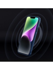 Nillkin Textured S Fodral iPhone 14 Plus pansarfodral med kamerafodral blå