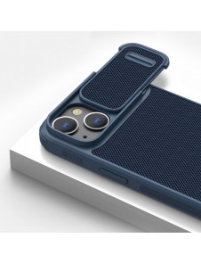 Nillkin Textured S Fodral iPhone 14 Plus pansarfodral med kamerafodral blå
