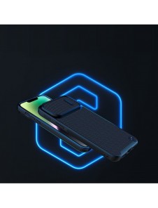 Nillkin Textured S Fodral iPhone 14 Plus pansarfodral med kamerafodral grönt