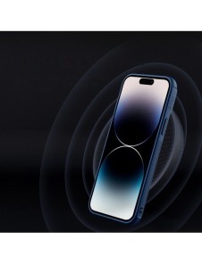 Nillkin Textured S Fodral iPhone 14 Pro Max pansarfodral med kamerafodral blått