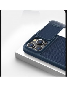 Nillkin Textured S Fodral iPhone 14 Pro Max pansarfodral med kamerafodral blått