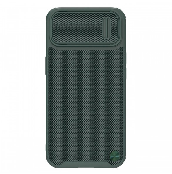 Nillkin Textured S Fodral iPhone 14 Pro Max pansarskal med kamerafodral mörkgrönt