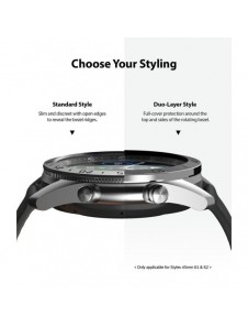 Ringke Bezel Styling fodral ram kuvertring Samsung Galaxy Watch 3 45mm svart (GW3-45-61)