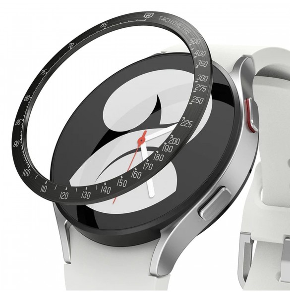 Ringke Bezel Styling Case Ram Kuvert Ring Samsung Galaxy Watch 5 40mm / 4 40mm Svart (rostfritt stål) (GW4-40-03)