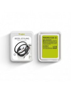 Ringke Bezel Styling Case Ram Kuvert Ring Samsung Galaxy Watch 5 40mm / 4 40mm Svart (rostfritt stål) (GW4-40-03)