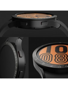 Ringke Bezel Styling Case Ram Kuvert Ring Samsung Galaxy Watch 5 40mm / 4 40mm Svart (rostfritt stål) (GW4-40-03)
