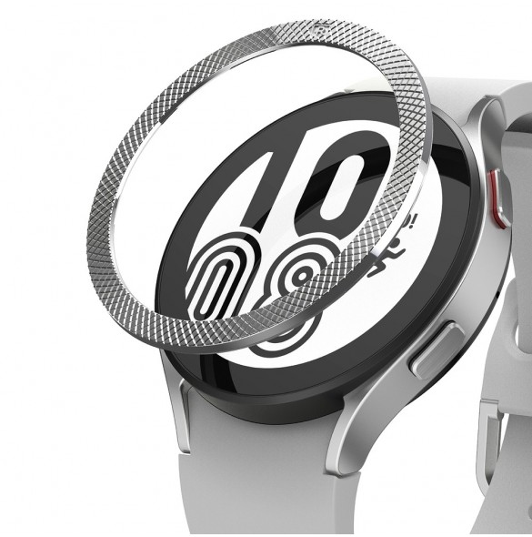 Ringke Bezel Styling box ram kuvertring Klocka 6/5/4 (40mm) silver (rostfritt stål) (GW4-40-40)