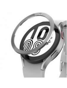 Ringke Bezel Styling box ram kuvertring Klocka 6/5/4 (40mm) silver (rostfritt stål) (GW4-40-40)