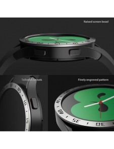 Ringke Bezel Styling fodral ram kuvertring Klocka 6/5/4 (40mm) silver (rostfritt stål) (GW4-40-42)