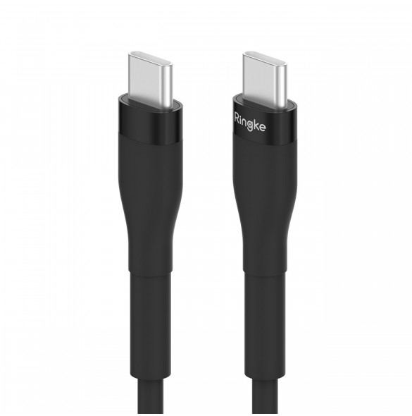 Ringke kabel USB-C - USB-C 480Mb/s 60W 1,2m svart (CB60174RS)
