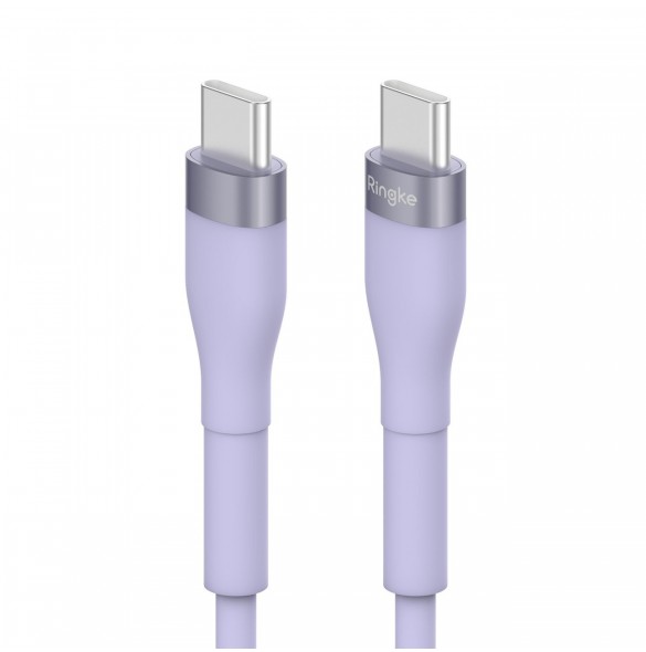 Ringke kabel USB-C - USB-C 480Mb/s 60W 1,2m lila (CB60167RS)