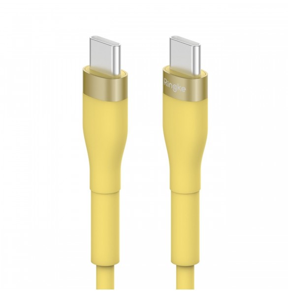 Ringke kabel USB-C - USB-C 480Mb/s 60W 2m gul (CB60211RS)