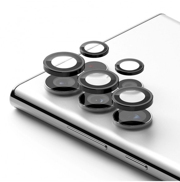 Ringke Kameralinsram Glasglas till Samsung Galaxy S22 Ultra svart