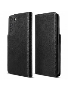Ringke Folio Signature Flip Läderfodral för Samsung Galaxy S22 + (S22 Plus) Svart (FSS118R262)