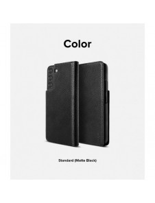 Ringke Folio Signature Flip Läderfodral för Samsung Galaxy S22 + (S22 Plus) Svart (FSS118R262)