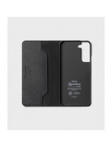 Ringke Folio Signature Flip Läderfodral för Samsung Galaxy S22 + (S22 Plus) Svart (FSS118R262)