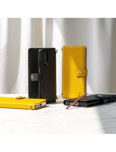 Ringke Folio Signature äkta läderfodral med flik och axelrem för Samsung Galaxy Note 20 svart (FS79R55)