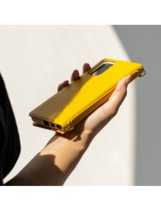 Ringke Folio Signature äkta läderfodral med flik och axelrem för Samsung Galaxy Note 20 svart (FS79R55)