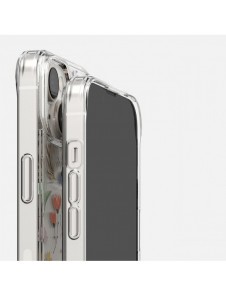 Ringke Fusion Design Armored Case Cover med Gel Ram för iPhone 14 Plus transparent (torra blommor) (FD637E30)