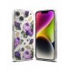 Ringke Fusion Design Armored Case Cover med Gel Ram för iPhone 14 Plus transparent (lila ros) (FD637E29)