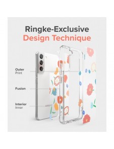 Ringke Fusion Design Armored Case Cover med Gel Ram för Samsung Galaxy S22 + (S22 Plus) transparent (Seoul) (F593R89)