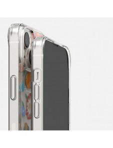 Ringke Fusion Design Armored Sleeve Cover med Gel Ram för iPhone 14 Plus genomskinlig (Floral) (FD637E31)