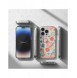 Ringke Fusion Design Armored Sleeve Cover med Gel Frame för iPhone 14 Pro transparent (Blommig) (FD641E31)