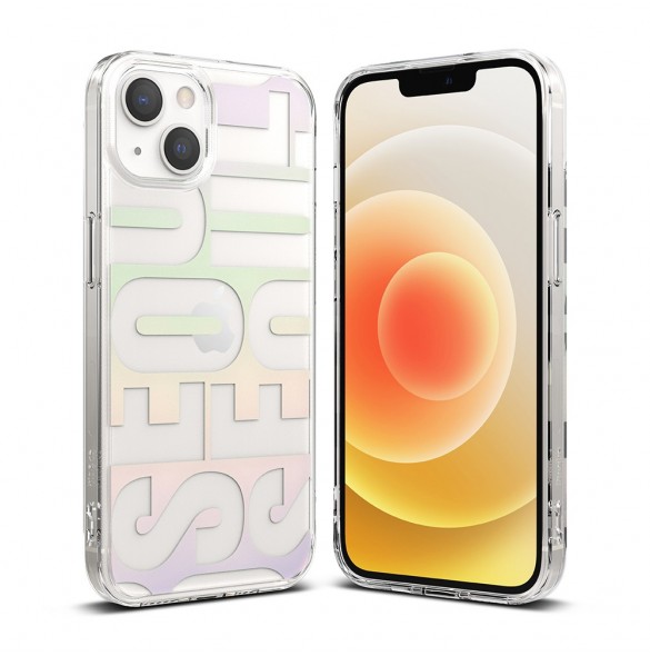 Ringke Fusion Design PC-fodral med TPU Bumper för iPhone 13 mini transparent (FD538E89)