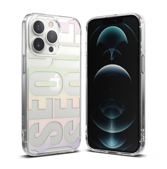 Ringke Fusion Design PC-fodral med TPU Bumper för iPhone 13 Pro transparent (FD548E89)
