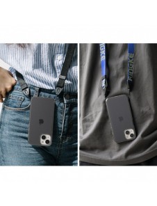Ringke Fusion Matte fodral iPhone 14 Plus skal med en gelram grå