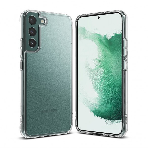 Ringke Fusion Matte PC-fodral med TPU-gelram för Samsung Galaxy S22 + (S22 Plus) genomskinlig