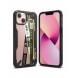 Ringke Fusion X Design hållbart PC-fodral med TPU Bumper för iPhone 13 svart (Biljettband) (FXD545E43)