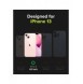 Ringke Fusion X Design hållbart PC-fodral med TPU Bumper för iPhone 13 svart (Biljettband) (FXD545E43)