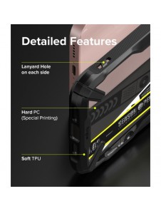 Ringke Fusion X Design hållbart PC-fodral med TPU Bumper för iPhone 13 svart (Biljettband) (FXD545E43)