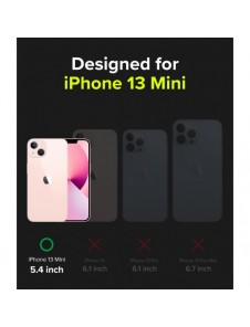 Ringke Fusion X Design hållbart PC-fodral med TPU Bumper för iPhone 13 mini svart (Biljettband) (FXD540E43)