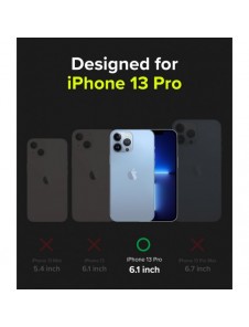 Ringke Fusion X Design hållbart PC-fodral med TPU Bumper för iPhone 13 Pro svart (Biljettband) (FXD550E43)