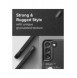Ringke Onyx Design Slitstarkt TPU-fodral för Samsung Galaxy S22 + (S22 Plus) svart (Graffiti) ()