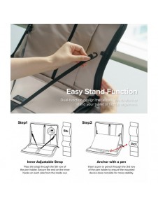 Ringke Smart Zip Pouch universalfodral för bärbar dator, surfplatta (upp till 13 tum) ståväska för väska, svart