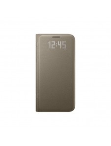 Samsung EF-NG930PFE LED View Cover Vikbart Fodral Till Samsung Galaxy S7 - Guld