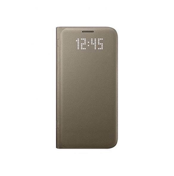 Samsung EF-NG930PFE LED View Cover Vikbart Fodral Till Samsung Galaxy S7 - Guld