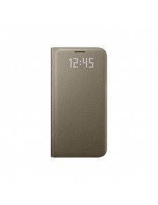 Samsung EF-NG930PFE LED View Cover Vikbart Fodral Till Samsung Galaxy S7 - Guld
