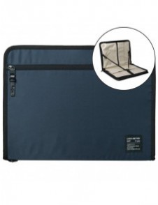 Ringke Smart Zip Pouch universalfodral för bärbar dator, surfplatta (upp till 13 tum), stativ, väska, organisatör, marinblå