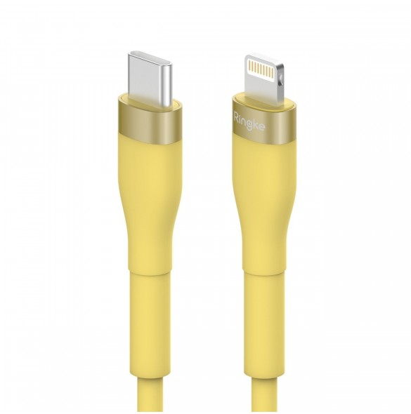 Ringke USB-C kabel - Lightning 480Mb/s 20W 2m gul (CB60150RS)