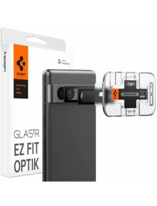 CAMERA COVER Spigen OPTIK.TR "EZ FIT" CAMERA PROTECTOR 2-PACK GOOGLE PIXEL 7A SVART