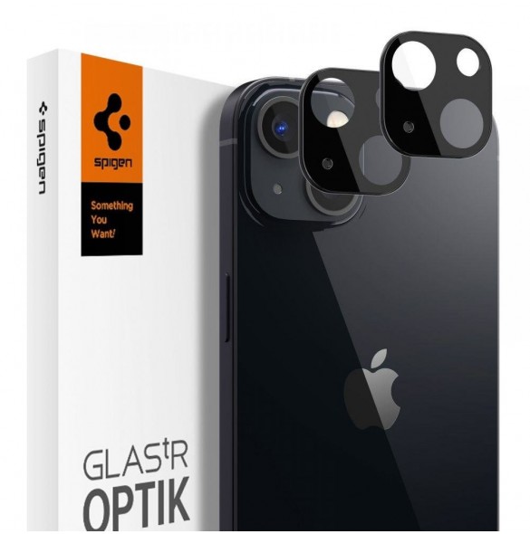 CAMERA COVER Spigen OPTIK.TR CAMERA PROTECTOR 2-PACK IPHONE 13 MINI / 13 SVART