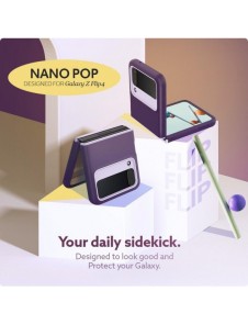 CASEOLOGY NANO POP GALAXY MED FLIP 4 LJUSVIOLET